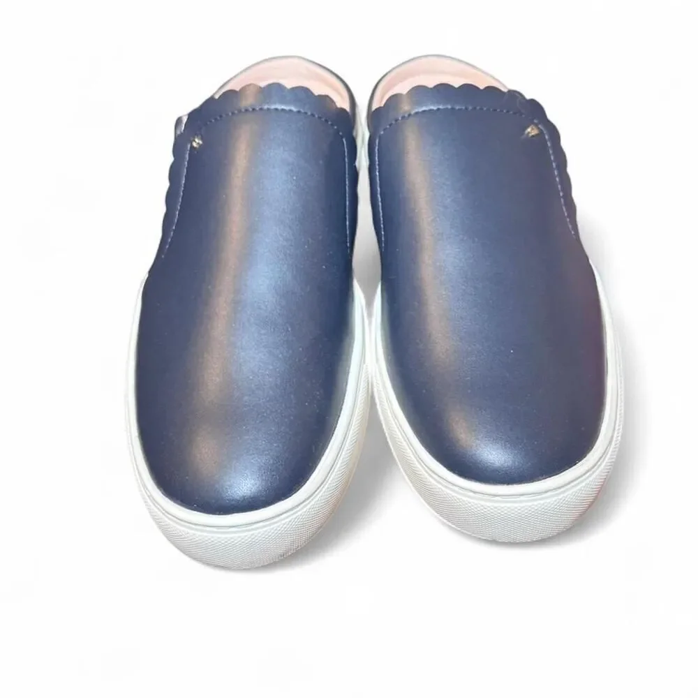 kate spade Navy and Light Pink Slip-On Mules